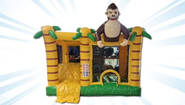 Jumpy Happy Splash - Dschungel - Hüpfburg mit Rutsche und optionalem Wasserbecken